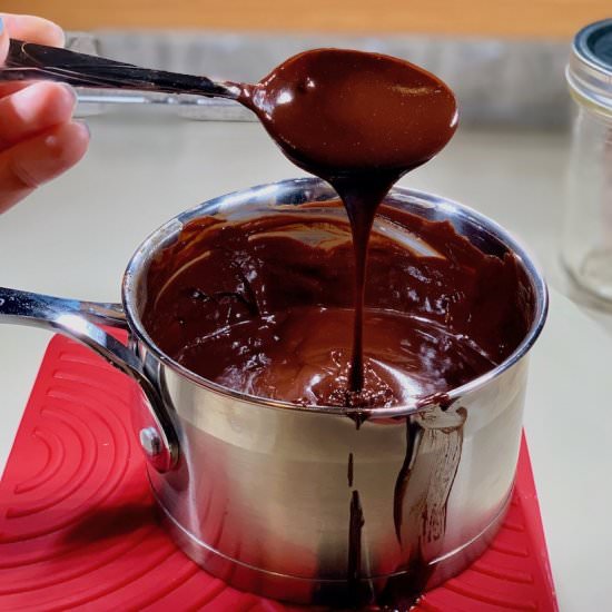 Dark Chocolate Hot Fudge - Recipe photo by scotch_scones