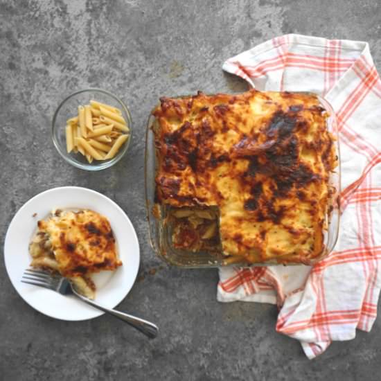 Macaroni Bechamel with Ground Beef - Recipe photo by choptime