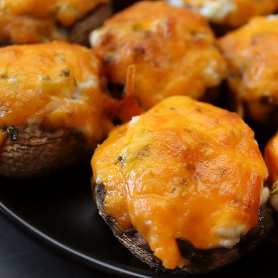 Air Fryer Stuffed Mushrooms - Recipe photo by SimplyHappenings