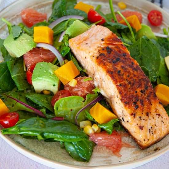 Salmon Avocado Salad - Recipe photo by theseasonaljunkie