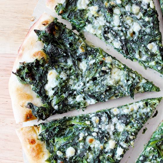 Spanakopita Pizza - Recipe photo by ThursdayNightPizza