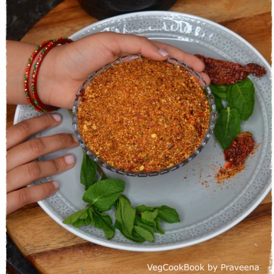 Mint Spice Powder(South Indian) - Recipe photo by Vegcookbook by Praveena