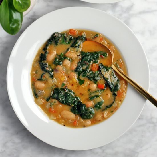 Creamy White Bean Soup - Recipe photo by twoofakindcooks