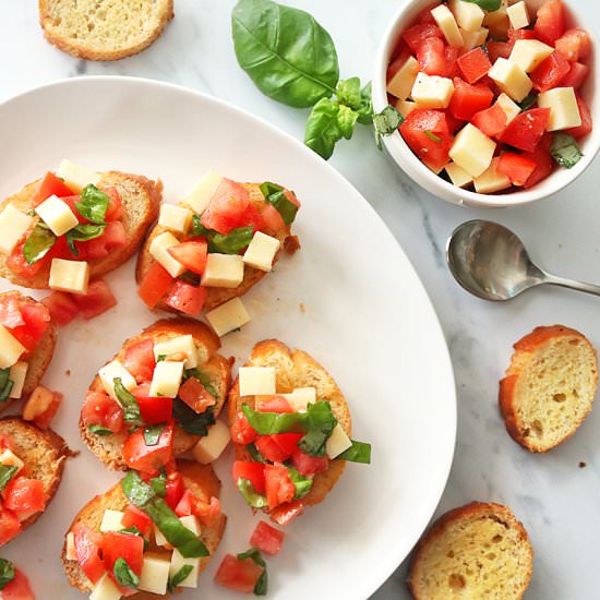 Bruschetta with Tomato and Basil - Recipe photo by SimplyHappenings