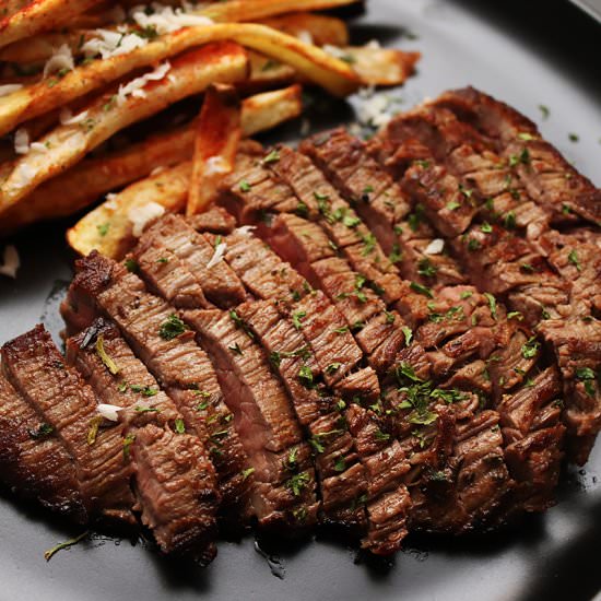Cast-Iron Skillet Flank Steak - Recipe photo by SimplyHappenings