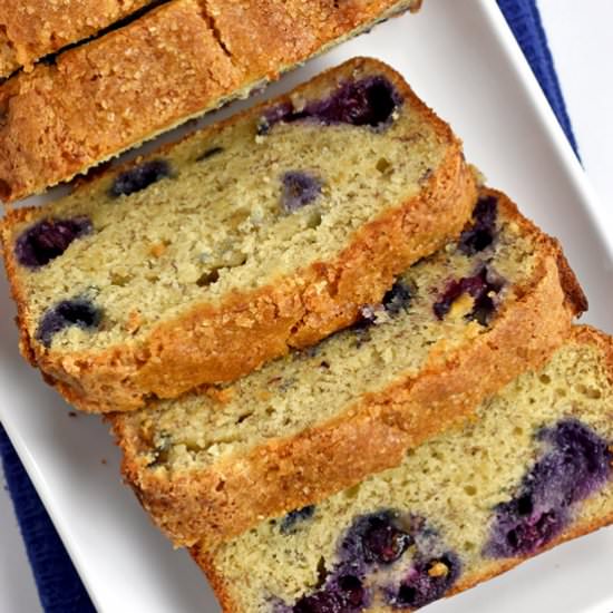 Gluten Free Banana Blueberry Bread - Recipe photo by Flavor Walk