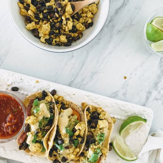 Vegan Breakfast Tacos - Recipe photo by greenseggsandyams