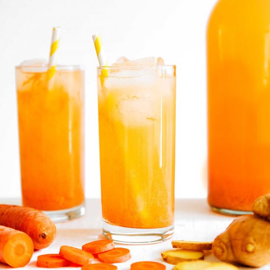 Ginger Carrot Kombucha - Recipe photo by liveeatlearn