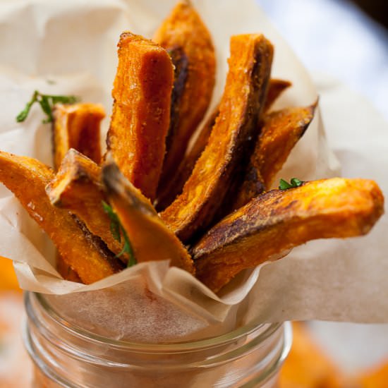BBQ Sweet Potato Fries - Recipe photo by thymeandjoy