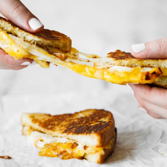 Crispy Grilled Cheese Sandwich​ - Recipe photo by basilanddill