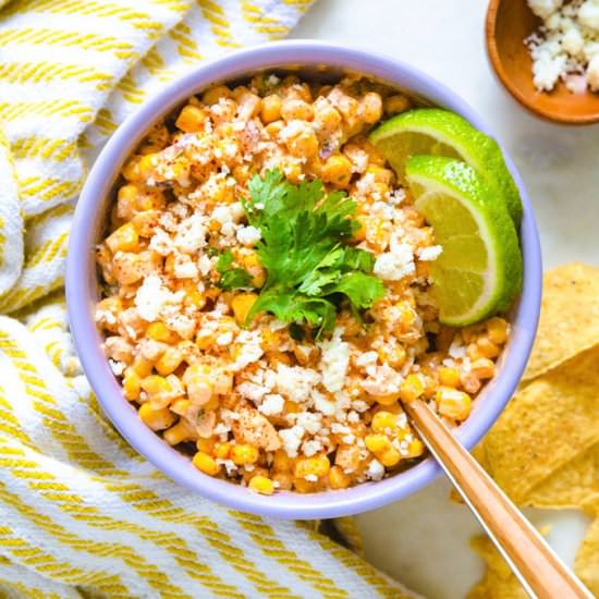 Mexican Corn Dip {Elote dip} - Recipe photo by Mealswithmaggie