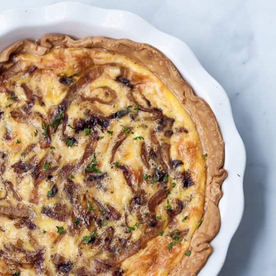 French Onion Quiche - Recipe photo by thymeandjoy