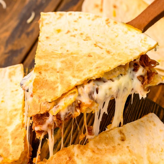 Pulled Pork Quesadillas - Recipe photo by julieseatsandtreats