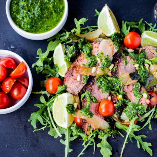 California Grilled Steak Salad - Recipe photo by GradFood