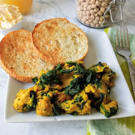 Vegan Scrambled Eggs With Chickpeas - Recipe photo by momknowsbest