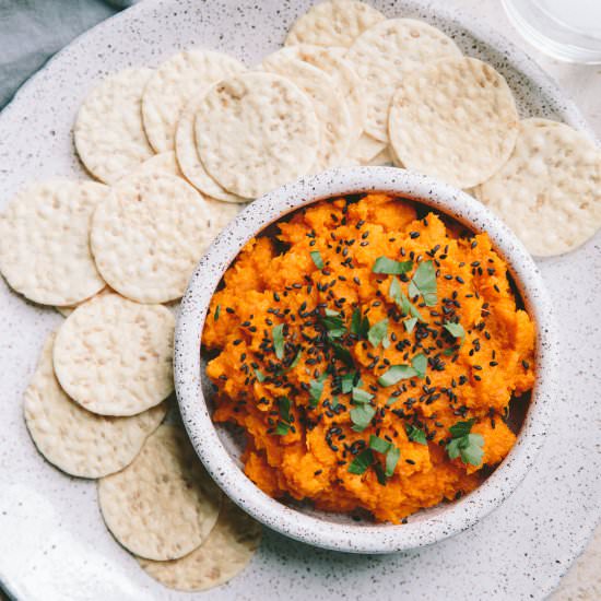 Spicy Moroccan Carrot Dip - Recipe photo by athoughtforfood