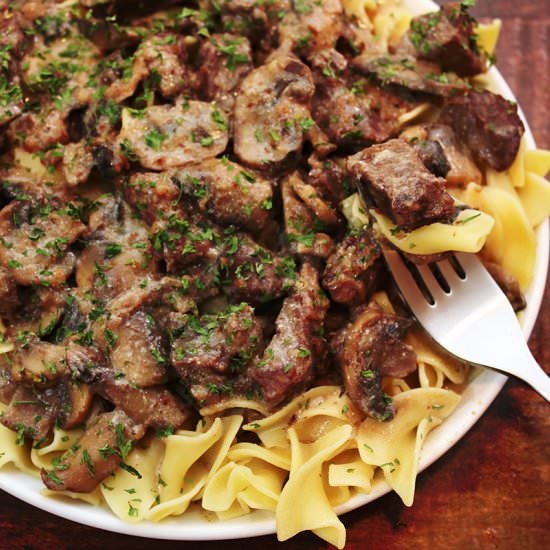 Instant Pot Beef Stroganoff - Recipe photo by SimplyHappenings