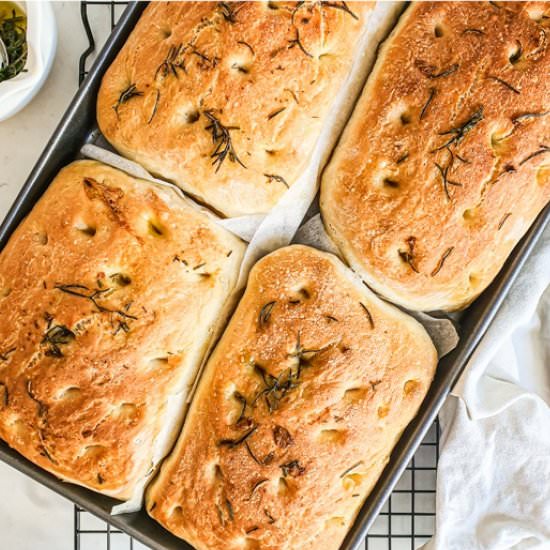 Easy homemade focaccia - Recipe photo by WholesomeCook
