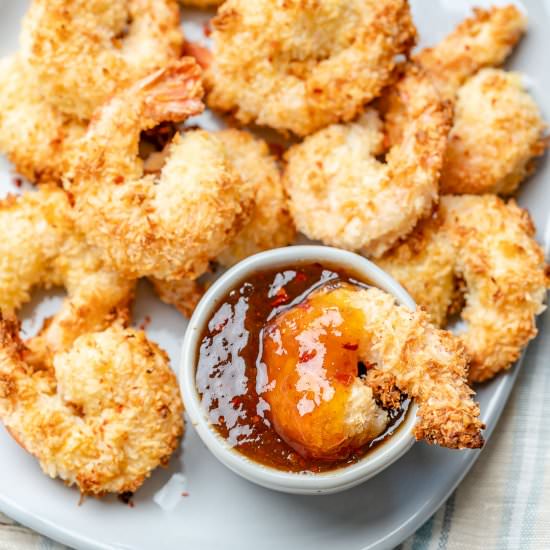 CRISPY BAKED COCONUT SHRIMP - Recipe photo by healthyfitnessmeals