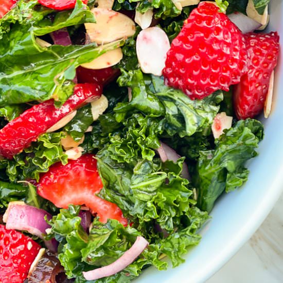 Strawberry Kale Salad - Recipe photo by Something New For Dinner