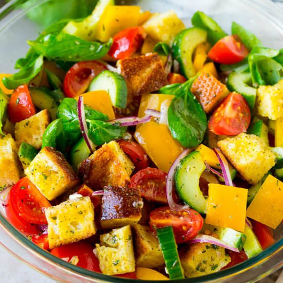 Panzanella Salad - Recipe photo by dinneratthezoo