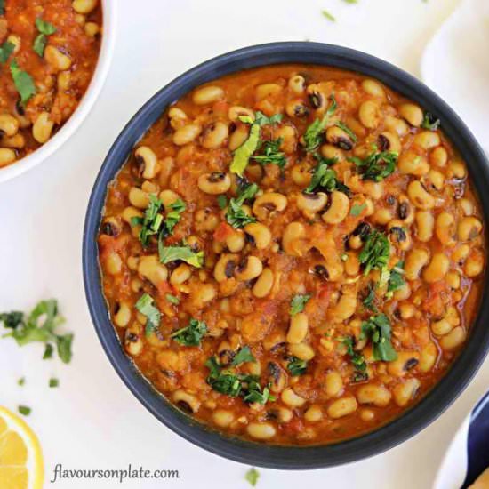 Black eyed peas curry - Recipe photo by Flavours on Plate