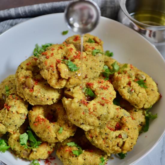 KAPURIYA – STEAMED RICE LENTIL CAKE - Recipe photo by myvegetarianroots