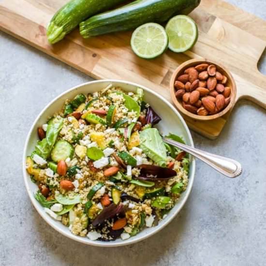 Quinoa Salad with Greens - Recipe photo by Seasonal Cravings