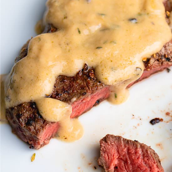 Filet Mignon with sauce - Recipe photo by MasalaHerb