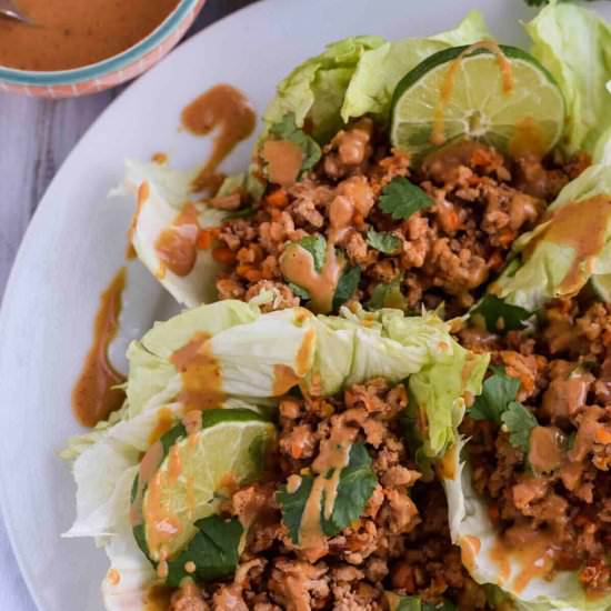 Chicken Lettuce Wraps - Recipe photo by Seasonal Cravings
