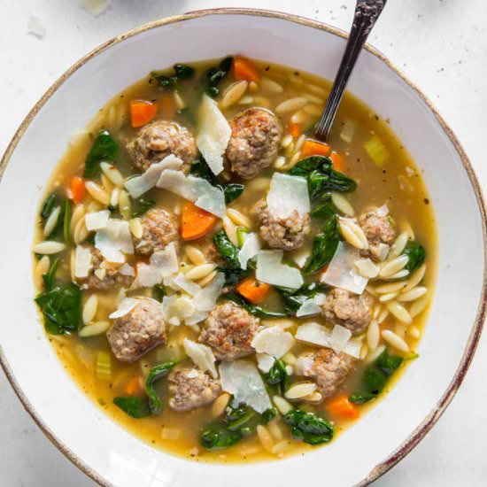 Italian Wedding Soup - Recipe photo by Spoonful of Flavor