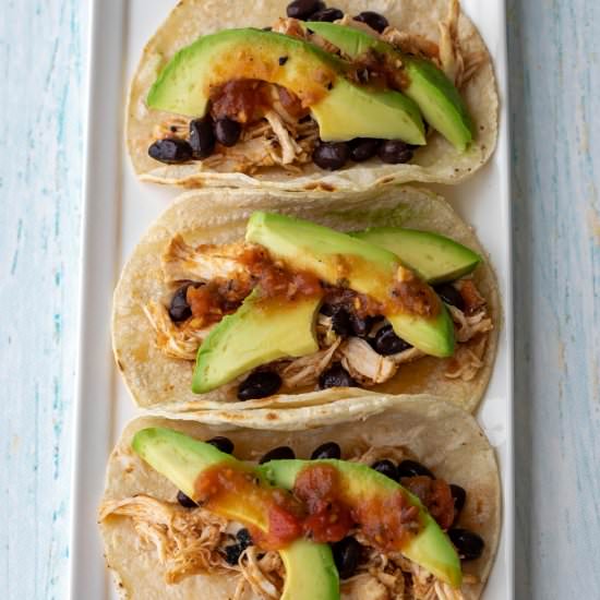 Easy Slow Cooker Chicken Tacos - Recipe photo by Chef Molly