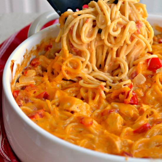 Cheesy Chicken Spaghetti - Recipe photo by Small Town Woman