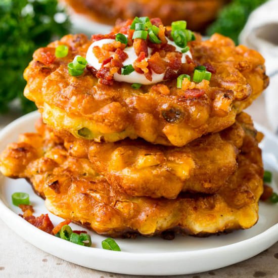 Corn Fritters - Recipe photo by dinneratthezoo