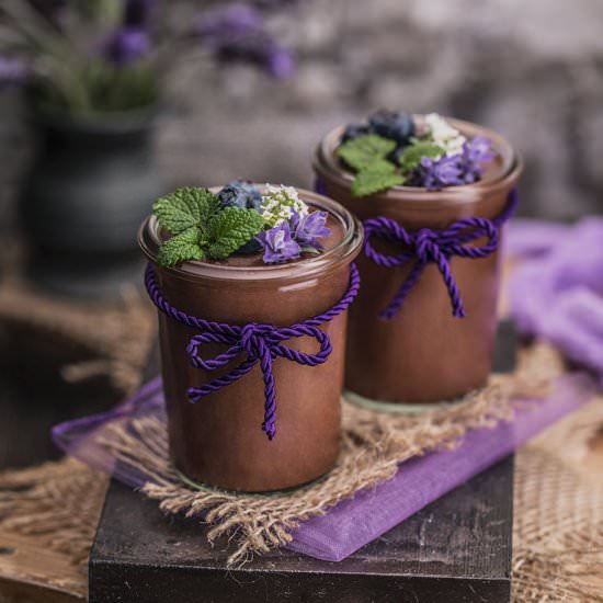 Chickpea Chocolate Pudding - Recipe photo by RainbowInMyKitchen