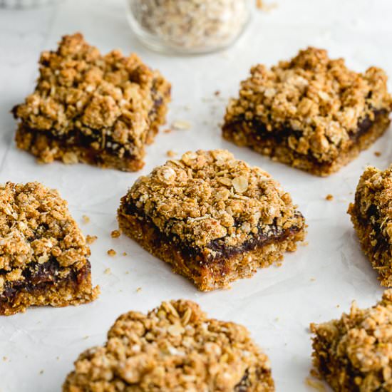 Healthy Date Squares - Recipe photo by Crumb Top Baking