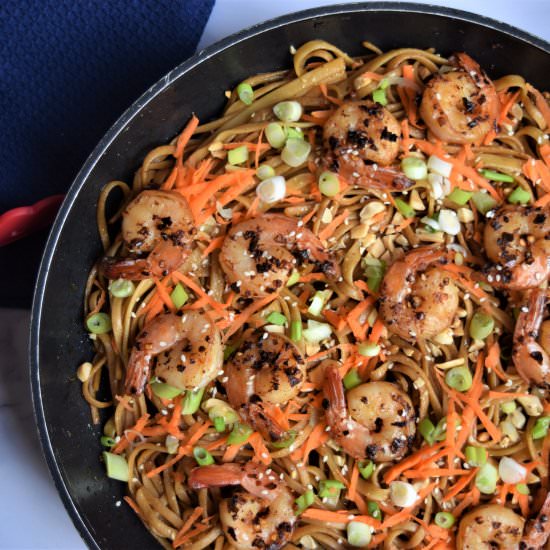 Spicy Thai Shrimp Noodles - Recipe photo by VanessaViolet
