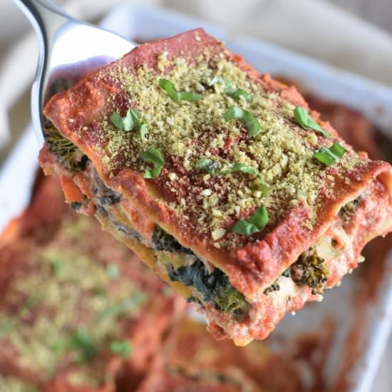 Gluten-Free, Vegan Lasagna - Recipe photo by Watch Learn Eat