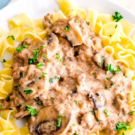 Ground Beef Stroganoff - Recipe photo by FoodFolksandFun