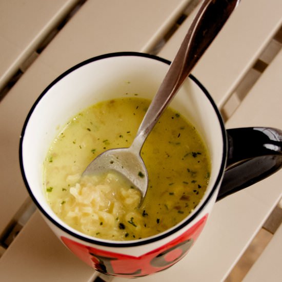 Pantry Creamy Chicken Ramen Soup - Recipe photo by Flipped-Out Food