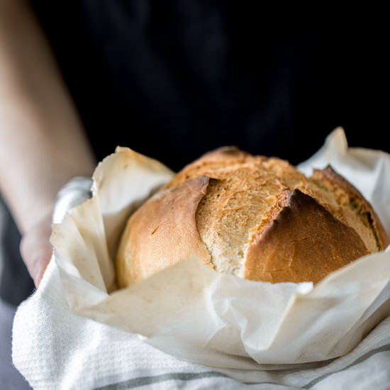 Small Batch No Knead Bread - Recipe photo by aheadofthyme