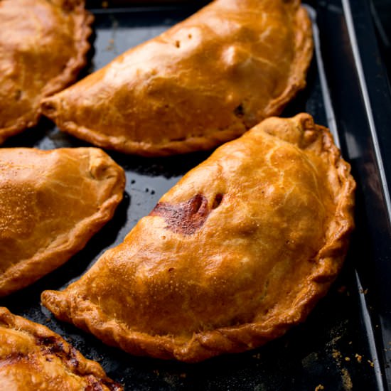 Traditional Cornish Pasty - Recipe photo by KitchenSanctuary