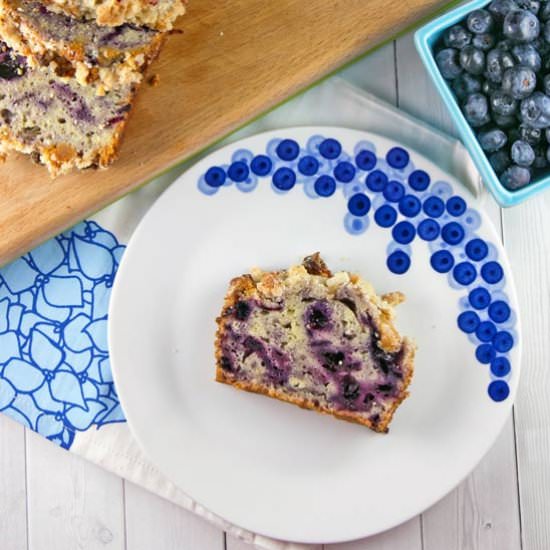Blueberry Pie Quick Bread - Recipe photo by bunsenburnerbakery