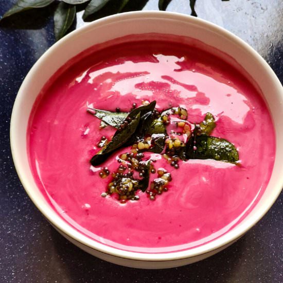 Beetroot raita - Recipe photo by greenbowl2soul