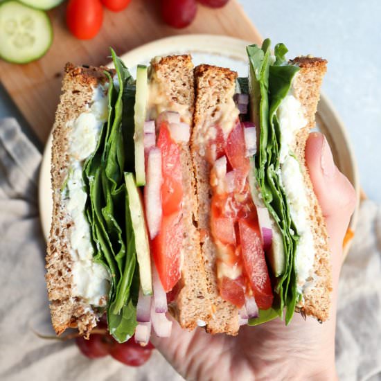 greek salad sandwich - Recipe photo by Caits Plate