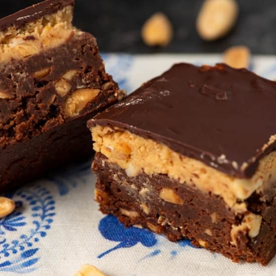 Peanut Butter Brownies - Recipe photo by Barbara Curry