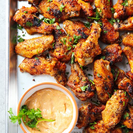 Dry-Rubbed Oven Baked Chicken Wings - Recipe photo by Garden in the kitchen
