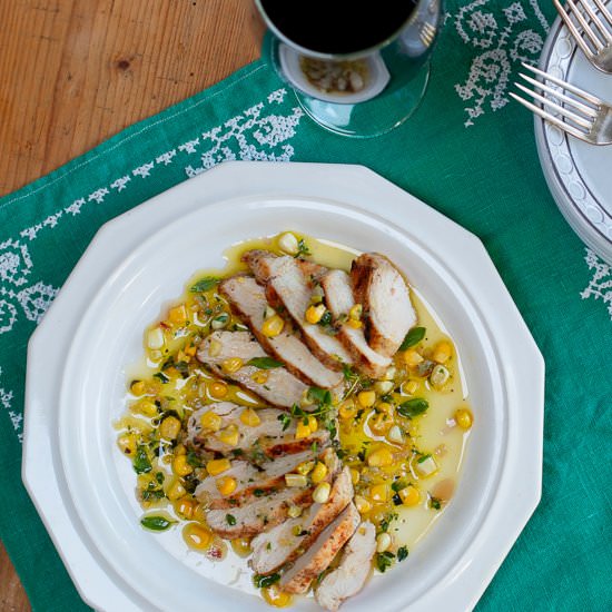 Mediterranean Herb & Corn Sauce - Recipe photo by a zest for life