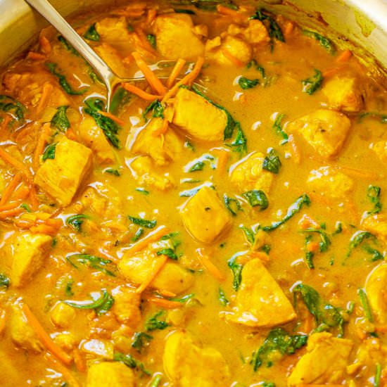 Yellow Thai Chicken Coconut Curry - Recipe photo by Averie
