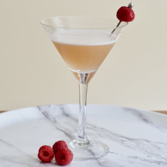 The French Martini with Gin - Recipe photo by firstordergin